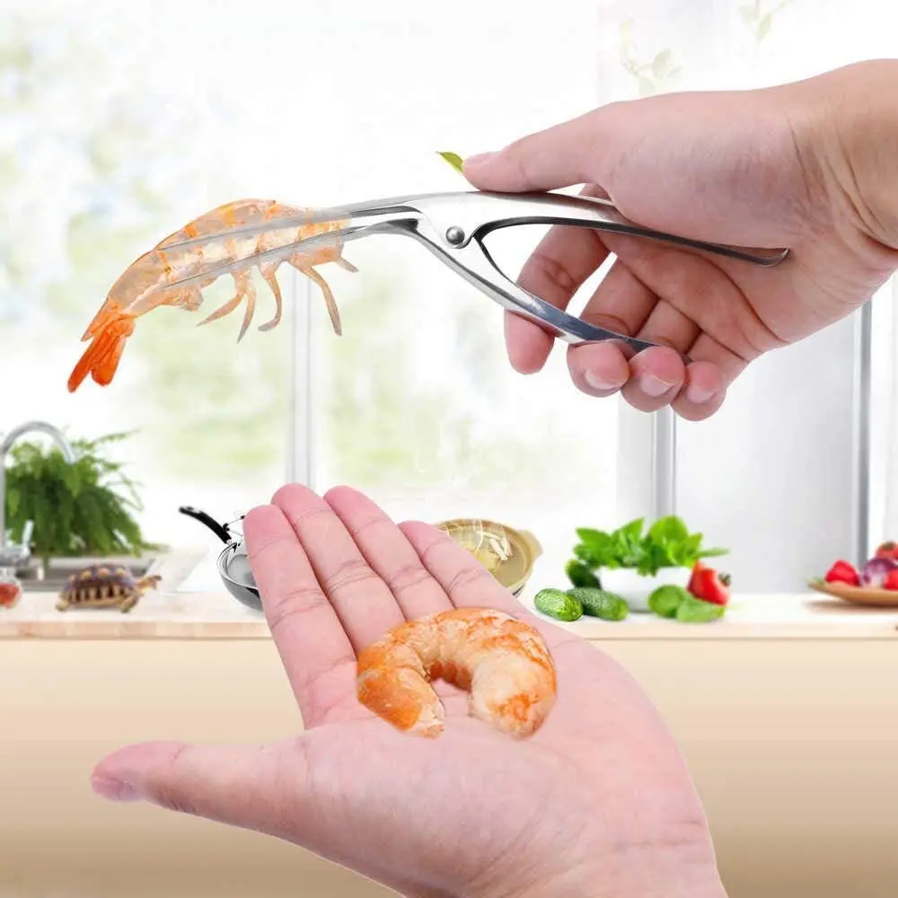 Portable Shrimp Peeler Kitchen Appliances Stainless Steel Shrimp Deveiner Lobster Practical Kitchen Supplies Fishing Knife Tools
Portable Shrimp Peeler Kitchen Appliances Stainless Steel Shrimp Deveiner Lobster Practical Kitchen Supplies Fishing Knife Tools