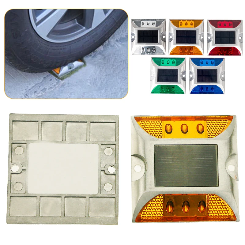 Solar Spike Small Square Two-sided 6LED Warning Lamp Highway Municipal Road Junction Cat Rye Reflector Solar Road Indicate Light
Solar Spike Small Square Two-sided 6LED Warning Lamp Highway Municipal Road Junction Cat Rye Reflector Solar Road Indicate Light