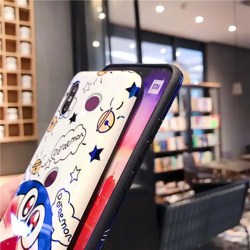 Для iphone 11 3D Blue Ray Doraemon мультяшный Мягкий силиконовый чехол с кронштейном для 6 6S plus