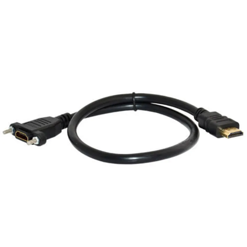 HDMI 2.0 male to female panel mount extension Gold plated Cable 50cm/1m/1.5m | Электроника