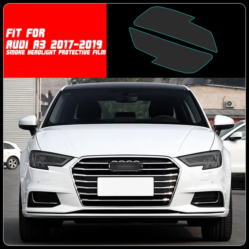 New Car LH+RH Smoke TPU Headlights Protective Precut Film Sticker Cover Trim Fit For Audi A3 2017-2019
New Car LH+RH Smoke TPU Headlights Protective Precut Film Sticker Cover Trim Fit For Audi A3 2017-2019