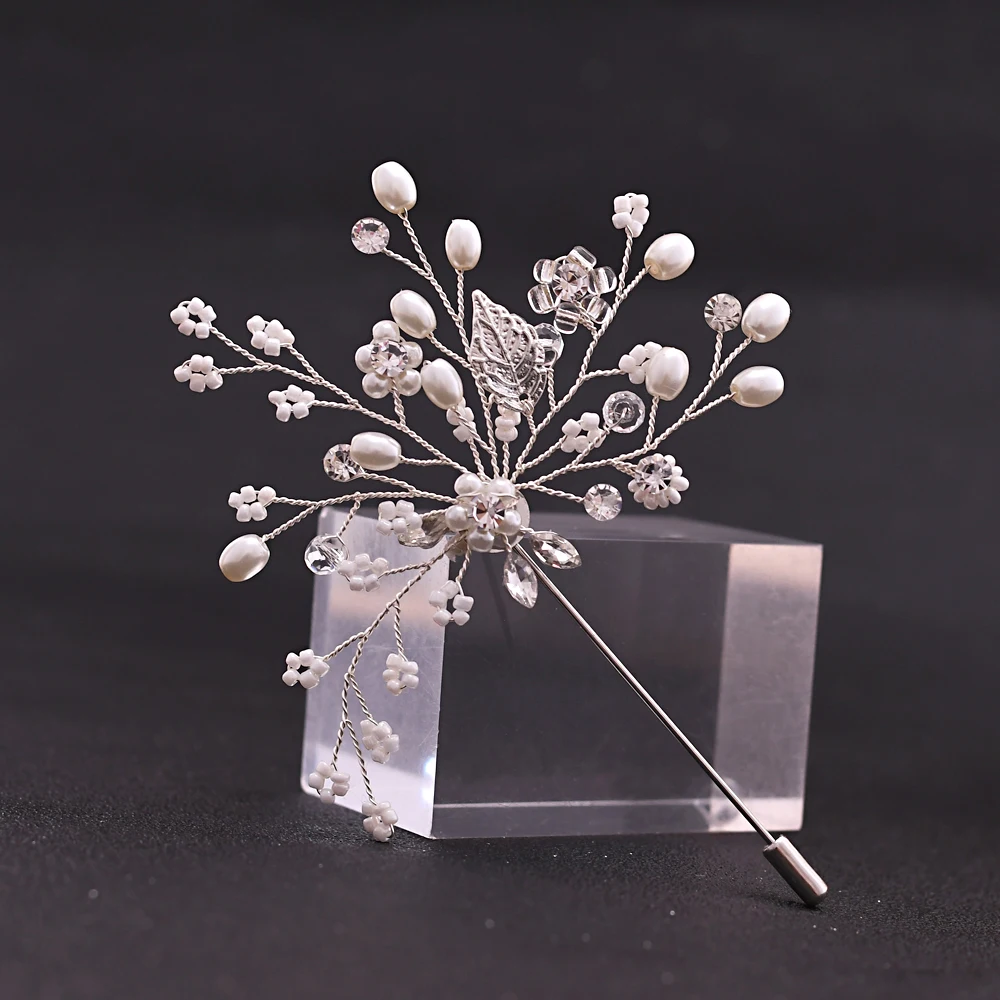 100% Handmade Bridegroom Boutonniere Pearls Jewelry Fashion Brooch Beaded Fashion Brooch Pin Women Girl Pearls Wedding Brooch
100% Handmade Bridegroom Boutonniere Pearls Jewelry Fashion Brooch Beaded Fashion Brooch Pin Women Girl Pearls Wedding Brooch