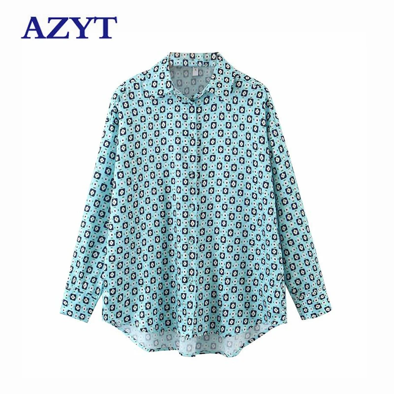 AZYT осень отложной воротник женские блузки Chic печати длинный рукав женская рубашка 2021 новые свободные пуговицы блузы женские топы
AZYT осень отложной воротник женские блузки Chic печати длинный рукав женская рубашка 2021 новые свободные пуговицы блузы женские топы