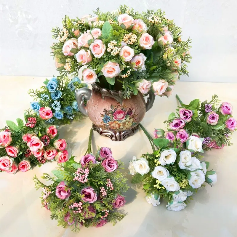 Pomegranate Bud rose Plastic Flower Wedding Simulation Flowers Decoration Plastic Fake Flower Bouquet
Pomegranate Bud rose Plastic Flower Wedding Simulation Flowers Decoration Plastic Fake Flower Bouquet
