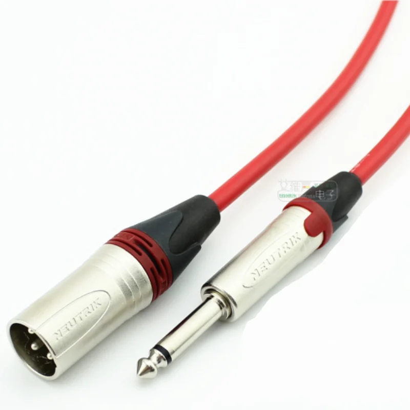 1Pcs NEUTRIK male plug customized finished line CANARE XLR 6.5 microphone cable L-2T2S color ring NP2X HiFi | Электроника