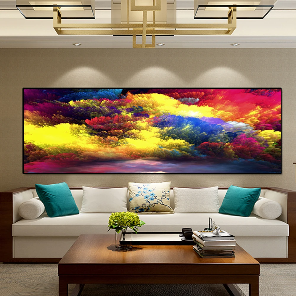 2021 Abstract Color Cloud Canvas Painting Modern Pictures New Wall Art Big Size Landscape for Living Room Home Decoration
2021 Abstract Color Cloud Canvas Painting Modern Pictures New Wall Art Big Size Landscape for Living Room Home Decoration