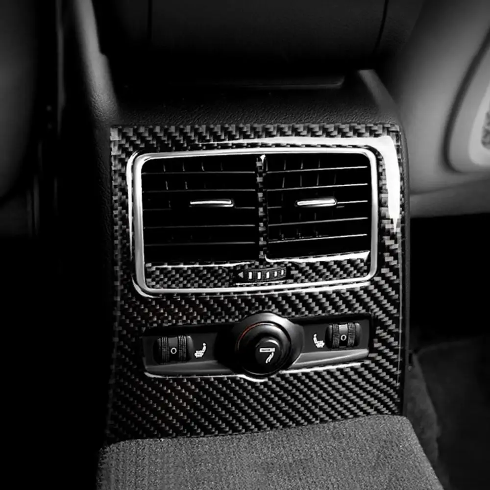 Real Carbon Fiber Stickers Car Interior Rear Air Conditioner Vent Decorative Panel Trim for Audi A6 2005-2011 Models Accessories
Real Carbon Fiber Stickers Car Interior Rear Air Conditioner Vent Decorative Panel Trim for Audi A6 2005-2011 Models Accessories