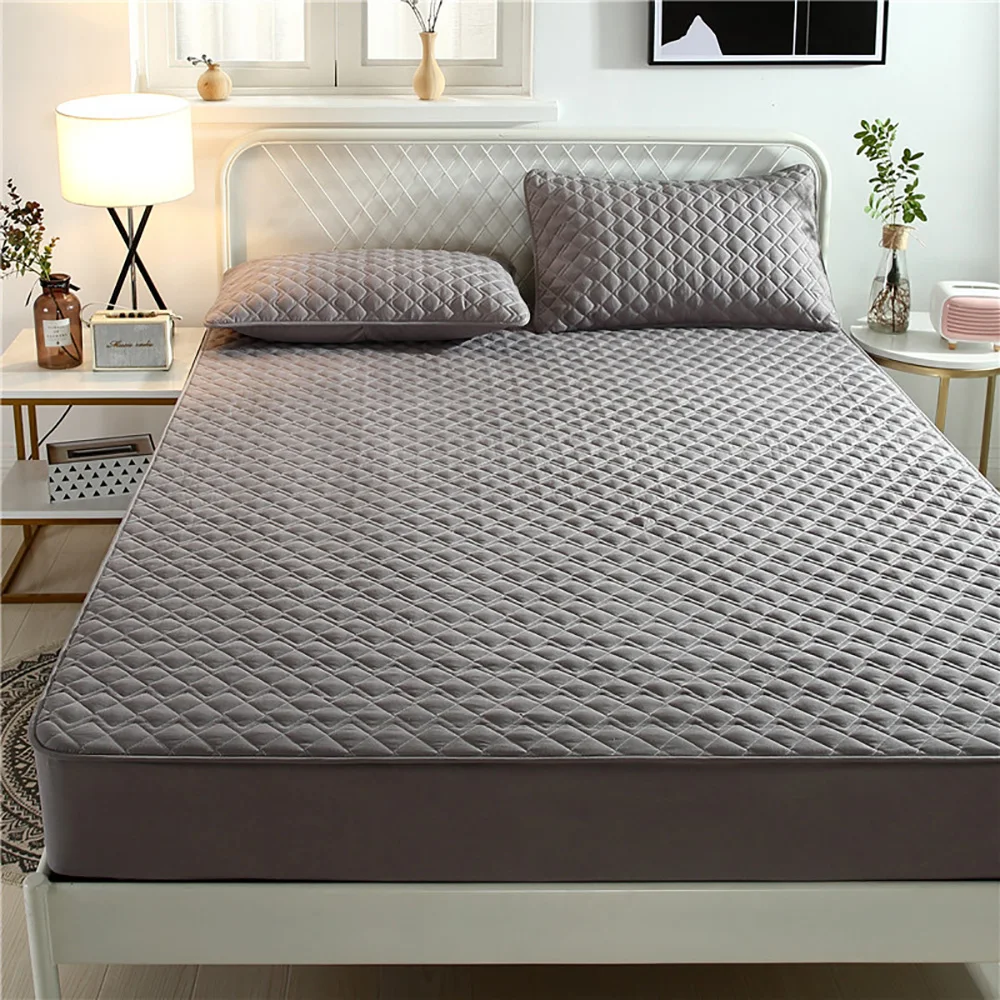 Bed Cover Queen King Size Grey White Mattress Protector Breathable Sterilization Bedspread Solid Color Washable Bed Cover Set
Bed Cover Queen King Size Grey White Mattress Protector Breathable Sterilization Bedspread Solid Color Washable Bed Cover Set
