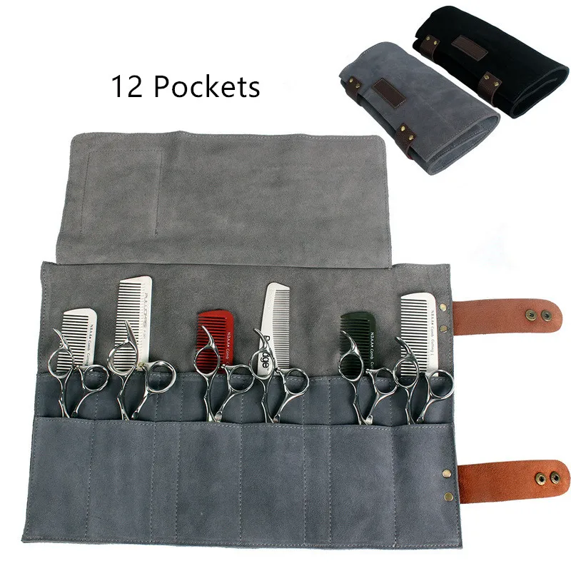Real Leather Hair Stylist Professional Barber Scissor Pouch Cases Salon Hairdresser Scissors Tool Holster Folding Bag 12 Pockets
Real Leather Hair Stylist Professional Barber Scissor Pouch Cases Salon Hairdresser Scissors Tool Holster Folding Bag 12 Pockets