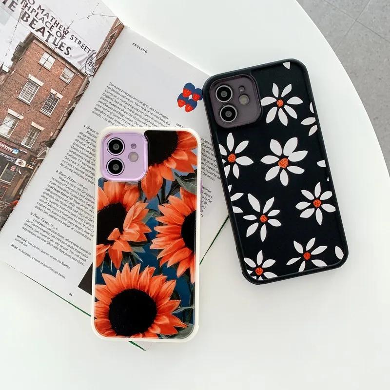 Cute Sunflower Plating Fine Hole Anti-fall Female Soft Case For Iphone 11 12 Pro Max 7 8 Plus Xr X Xs Se 2020 Phone Cover Fundas
Cute Sunflower Plating Fine Hole Anti-fall Female Soft Case For Iphone 11 12 Pro Max 7 8 Plus Xr X Xs Se 2020 Phone Cover Fundas