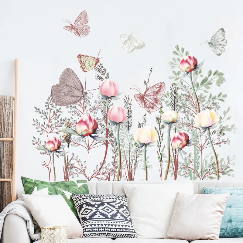 Painted Warm Butterfly Flower Living Room Wallpaper Bedroom Porch Decoration Wall Stickers Home Art Self-adhesive Wall Stickers
Painted Warm Butterfly Flower Living Room Wallpaper Bedroom Porch Decoration Wall Stickers Home Art Self-adhesive Wall Stickers