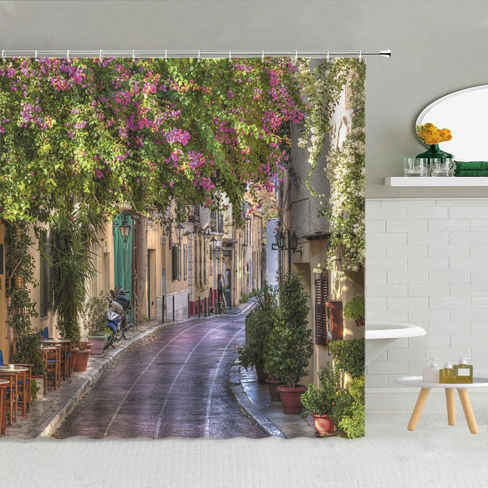 Nordic Town Street Scenery Shower Curtain Flower Green Vines Leaves Old Wall Bathroom Bathtub Decor Waterproof Hooks Curtains
Nordic Town Street Scenery Shower Curtain Flower Green Vines Leaves Old Wall Bathroom Bathtub Decor Waterproof Hooks Curtains