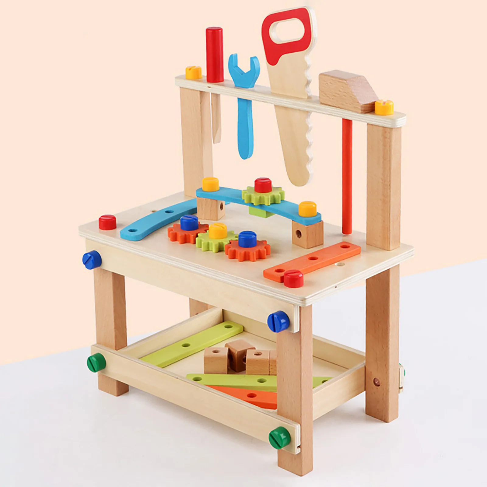 Children's Wooden Tool Stool Toy Pretends To Play With Creative Building Set Baby Early Education Toys Children Birthday Gifts
Children's Wooden Tool Stool Toy Pretends To Play With Creative Building Set Baby Early Education Toys Children Birthday Gifts
