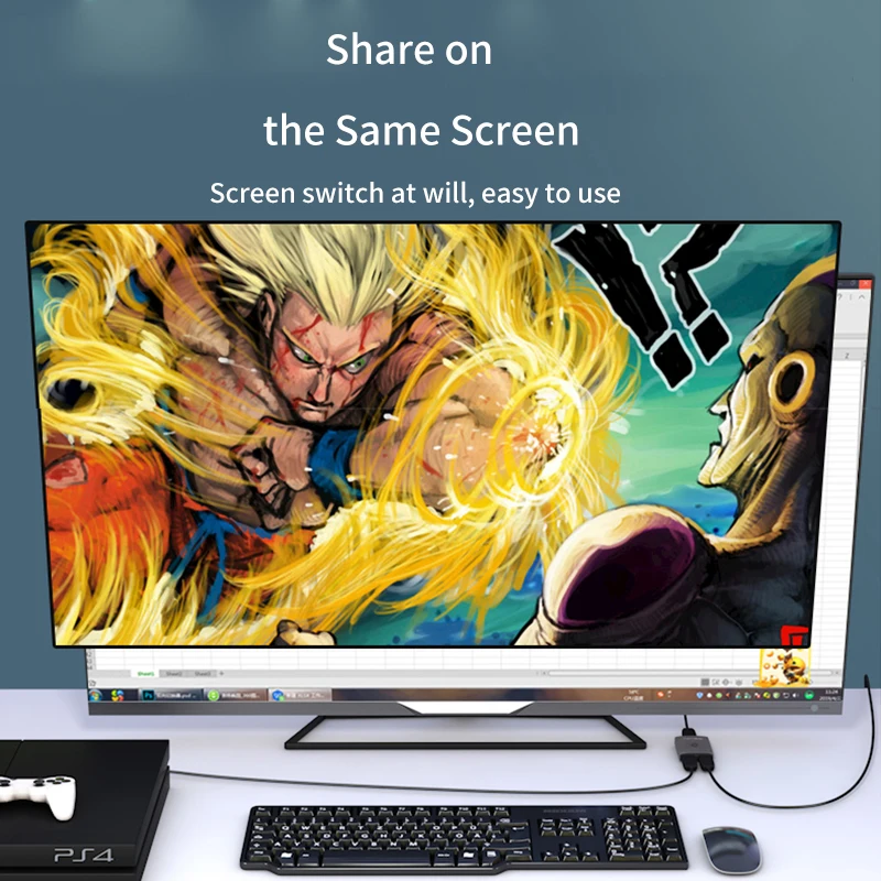HDMI-совместимый переключатель с би-направлением 2 0 коммутатор 4K @ 30Hz 1x 2/2x1 адаптер в
