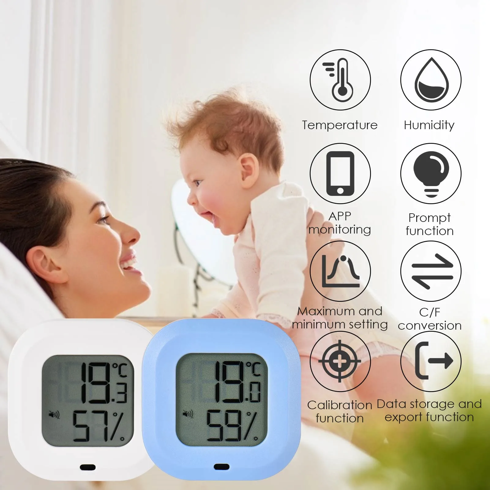 Bluetooth Intelligent Temperature And Humidity Meter Value Setting Alarm Function Data Export High Precision Wine Cabinet
Bluetooth Intelligent Temperature And Humidity Meter Value Setting Alarm Function Data Export High Precision Wine Cabinet