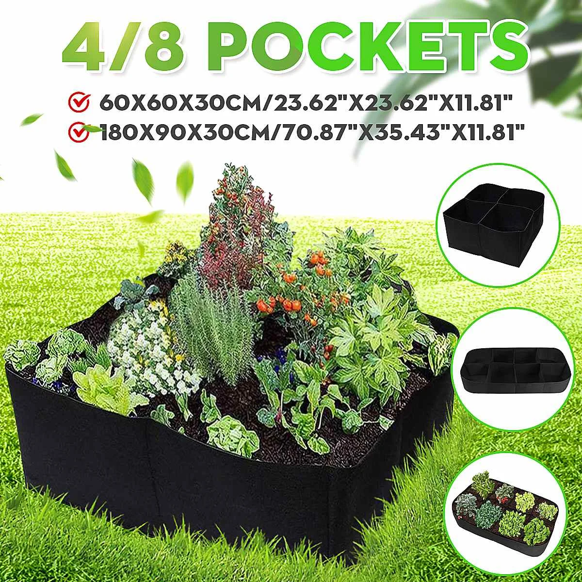 Square Grow Bag Veg Tomato Flower Planters Bag Non-Woven Reusable Garden Fruit Veg Flower Planter Eleva Plant Pot Grow Bag
Square Grow Bag Veg Tomato Flower Planters Bag Non-Woven Reusable Garden Fruit Veg Flower Planter Eleva Plant Pot Grow Bag