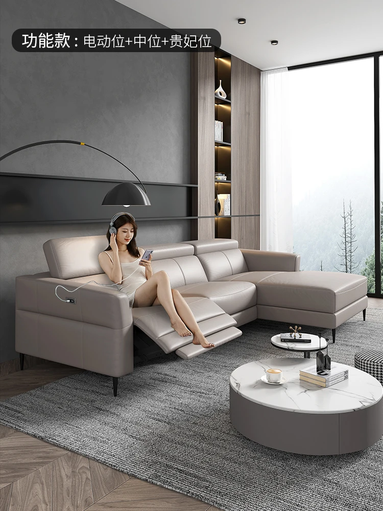 Italian minimalist sofa head layer of cow postmodern simple living room multi functional corner electric leather
Italian minimalist sofa head layer of cow postmodern simple living room multi functional corner electric leather