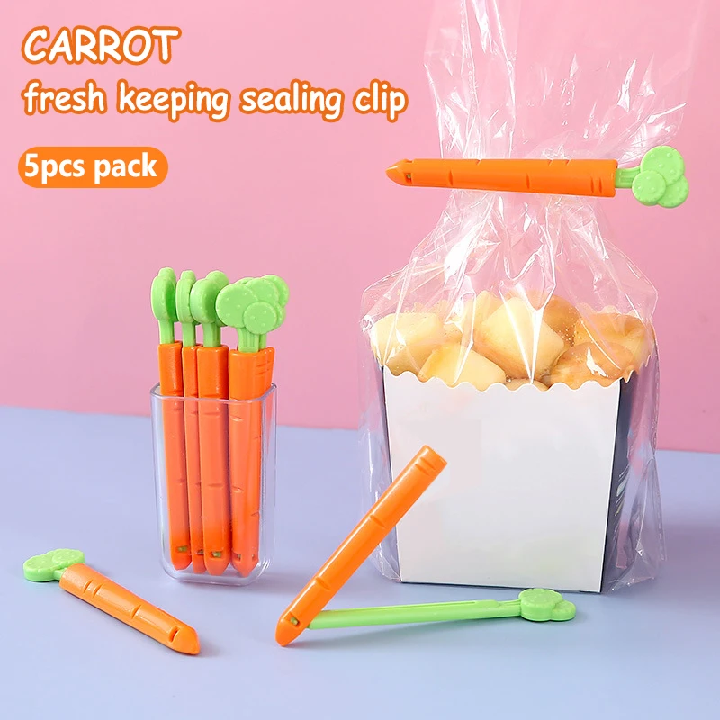 Зажим для запечатывания пакетов для моркови, зажим для сохранения свежести продуктов и закусок, кухонные принадлежности 
Зажим для запечатывания пакетов для моркови, зажим для сохранения свежести продуктов и закусок, кухонные принадлежности