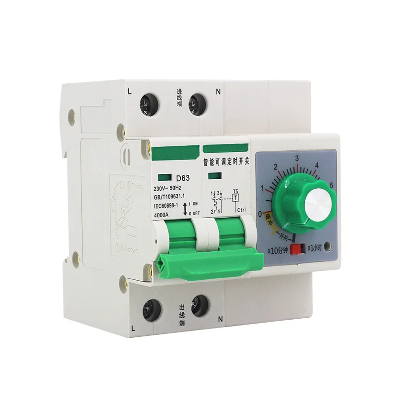 

circuit break with timing function 32A,63A countdown circuit breaker with time function 0-60 minutes 0-6 hours timer switch