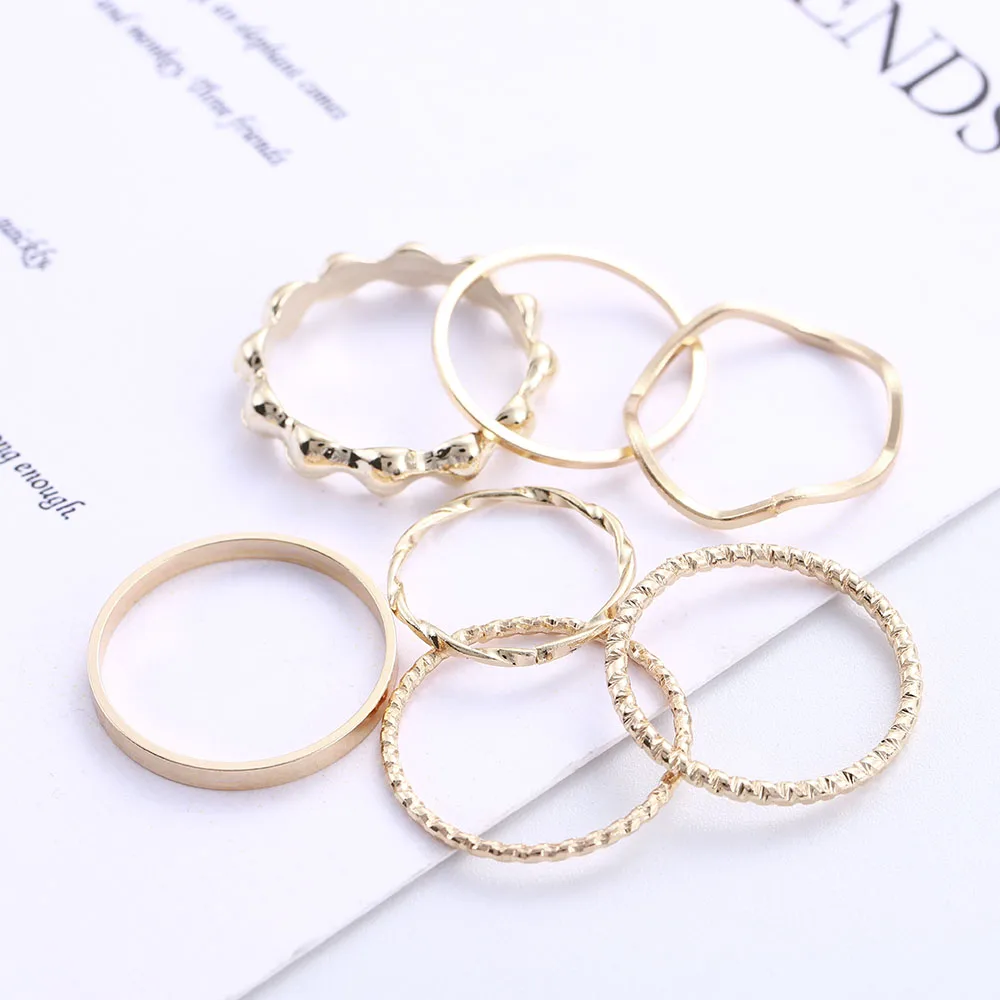 Temperament Multi Layer Ring Geometry Six Piece Women Ring Beautiful Finger Metal Accessories Korean Popular Jewelry Accessories
Temperament Multi Layer Ring Geometry Six Piece Women Ring Beautiful Finger Metal Accessories Korean Popular Jewelry Accessories