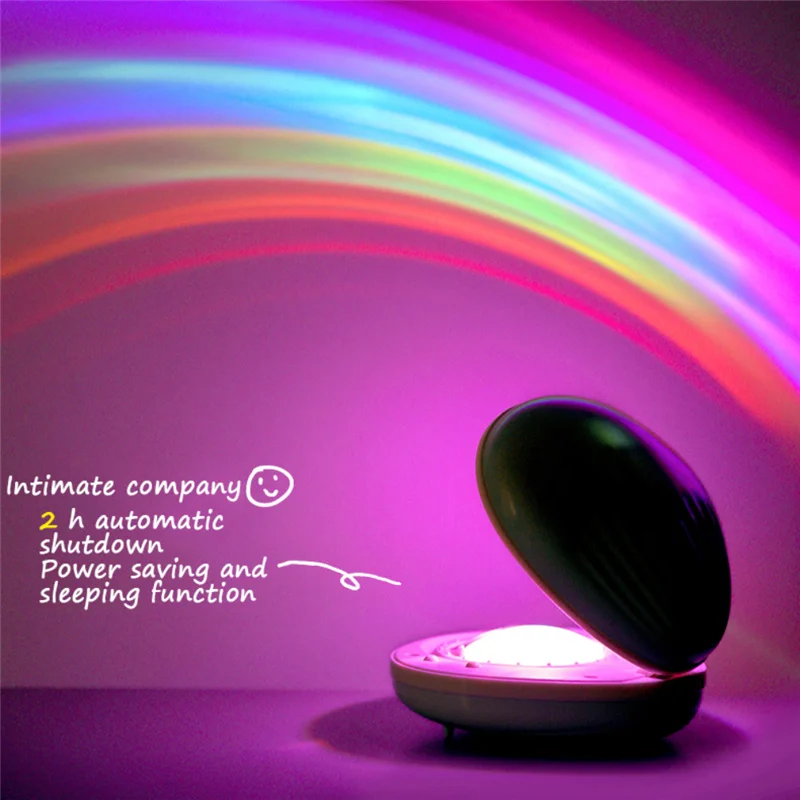 

Shell Colorful Projection Lamp LED Novelty Rainbow Star Night Light Scallop Atmosphere Lamp For Decoration Kid's Room Rainbow