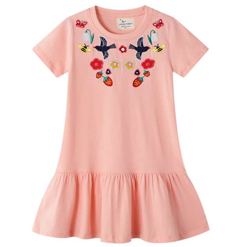 Summer Girls Dresses Embroidery Lotus Leaf Pink Cute Kids Party for girls Princess Dress Tops Clothes Children's Clothing
Summer Girls Dresses Embroidery Lotus Leaf Pink Cute Kids Party for girls Princess Dress Tops Clothes Children's Clothing