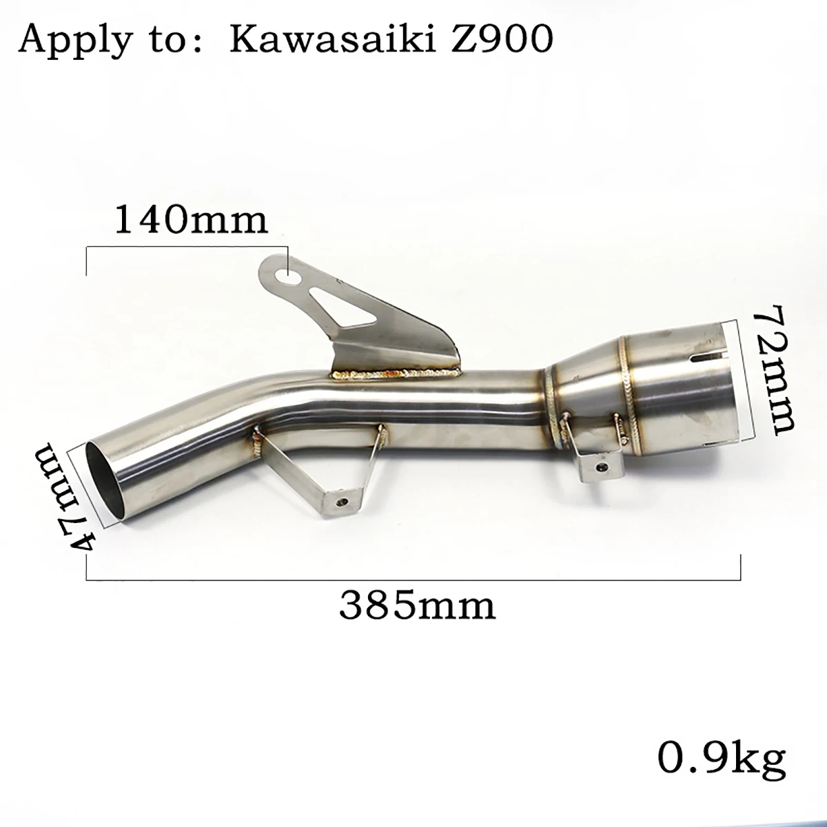 47mm 385mm Motorcycle Exhaust Middle Link Pipe Slip On Stainless Steel For Kawasaki Z900 Z 900 2017 2018 2019
47mm 385mm Motorcycle Exhaust Middle Link Pipe Slip On Stainless Steel For Kawasaki Z900 Z 900 2017 2018 2019
