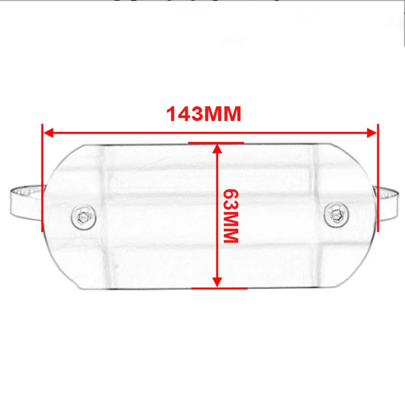 Тепловой экран для глушителя выхлопных газов мотоцикла honda dio 27x4 forza 250 africa twin crf1000l