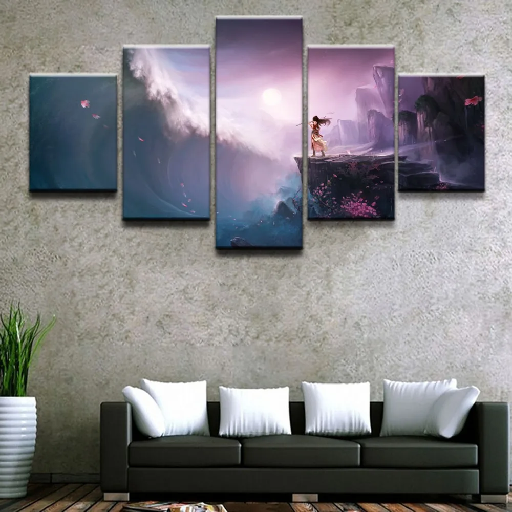 High Quality Canvas Print Poster Framework Painting Wall Art Home Decorative 5 Pieces Anime Unknown Landscape Modular Pictures 
High Quality Canvas Print Poster Framework Painting Wall Art Home Decorative 5 Pieces Anime Unknown Landscape Modular Pictures