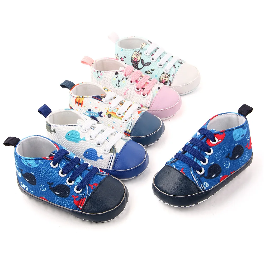 Baby Canvas For Newborn Bebes Sneakers Kids Baby Walker For Toddler Cute Car CAT Fish Pattern First Walkers Soft Sole Baby shoes
Baby Canvas For Newborn Bebes Sneakers Kids Baby Walker For Toddler Cute Car CAT Fish Pattern First Walkers Soft Sole Baby shoes