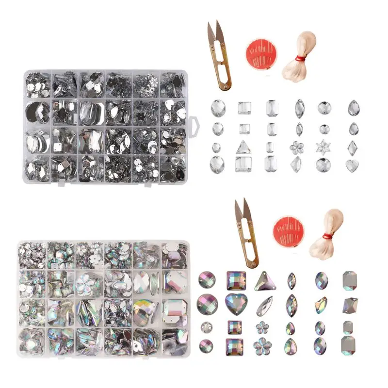 700pc AB Clear Sew on Rhinestone Acrylic Crystal Buttons Gems Flatback DIY Craft
700pc AB Clear Sew on Rhinestone Acrylic Crystal Buttons Gems Flatback DIY Craft