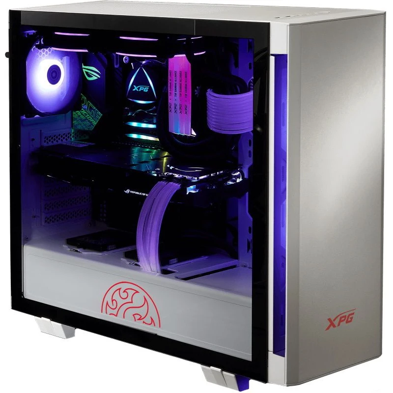 Корпус игровой для ПК XPG INVADER BOXWORLDWIDE (ATX подсветка ARGB 2 вентилятора 120мм стеклянная