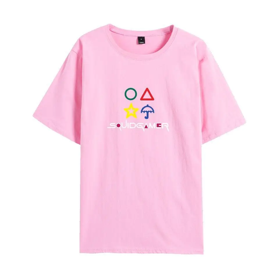 Squid game Li Zhengzai South Korea popular TV series around short sleeve T-shirt pink quality cotton sweat-absorbent fashion exp
Squid game Li Zhengzai South Korea popular TV series around short sleeve T-shirt pink quality cotton sweat-absorbent fashion exp