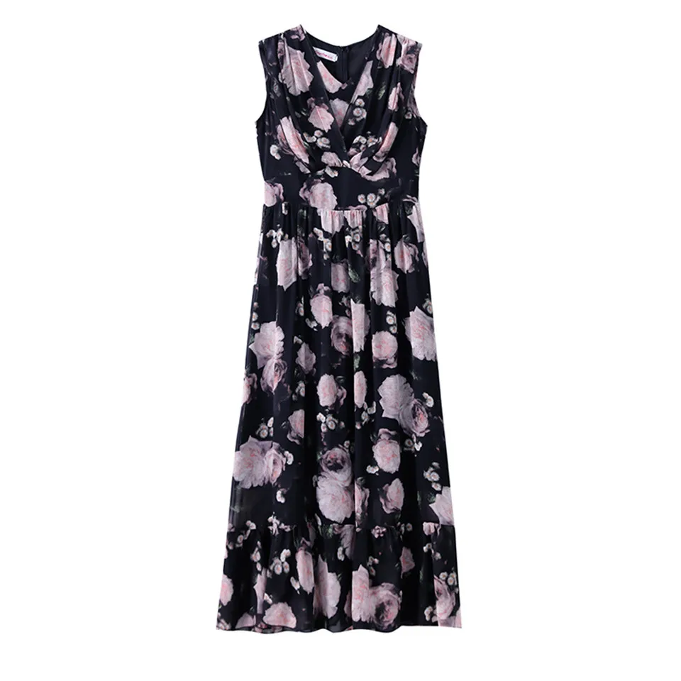 Boho Summer Slim V-Neck Tank Chiffon Dress Women Retro Casual Floral Printed Beach Party Dress Elegant Big Swing Dress Vestidos
Boho Summer Slim V-Neck Tank Chiffon Dress Women Retro Casual Floral Printed Beach Party Dress Elegant Big Swing Dress Vestidos
