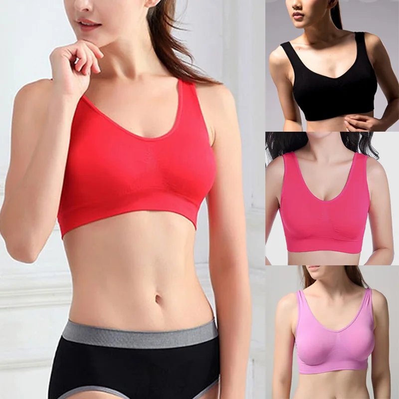 Plus Size Women Push Up Seamless Underwear Fitness Yoga Sports Bra Stretch Workout Crop Top Vest Wirefree Size S-3XL Hot
Plus Size Women Push Up Seamless Underwear Fitness Yoga Sports Bra Stretch Workout Crop Top Vest Wirefree Size S-3XL Hot