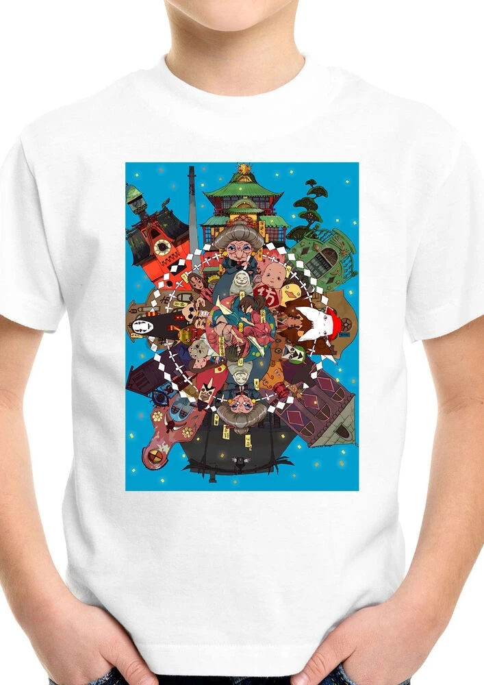 Футболка унисекс без лица Kaonashi Spirited Away детский подарок для мальчиков и девочек