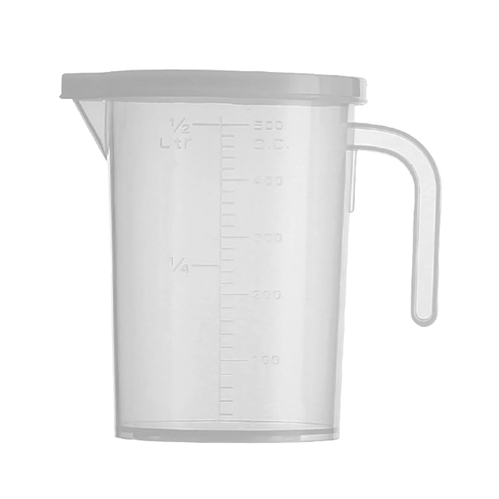 500ml,1000ml Transparent PP Measuring Cup with Handle & Lid for Kitchen Lab Test 
500ml,1000ml Transparent PP Measuring Cup with Handle & Lid for Kitchen Lab Test