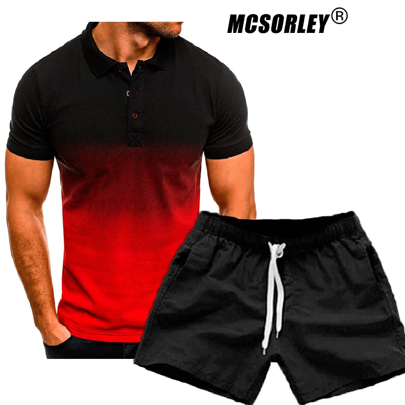MCSORLEY Summer Tracksuit 2 Pcs Set Polo Men Solid Slim Fit Short Sleeve Patchwork Polo Shirt +Shorts Men Fashion Streetwear 5XL
MCSORLEY Summer Tracksuit 2 Pcs Set Polo Men Solid Slim Fit Short Sleeve Patchwork Polo Shirt +Shorts Men Fashion Streetwear 5XL