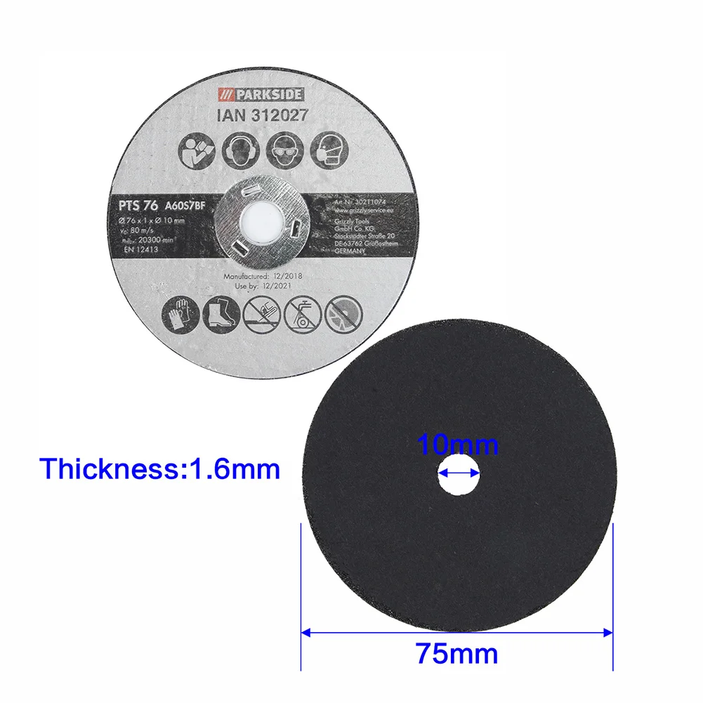 20 Pcs 3inch Durable Resin Cutting Disc Metal Off Wheel Blade Carpentry Tools For Angle Grinder | Инструменты