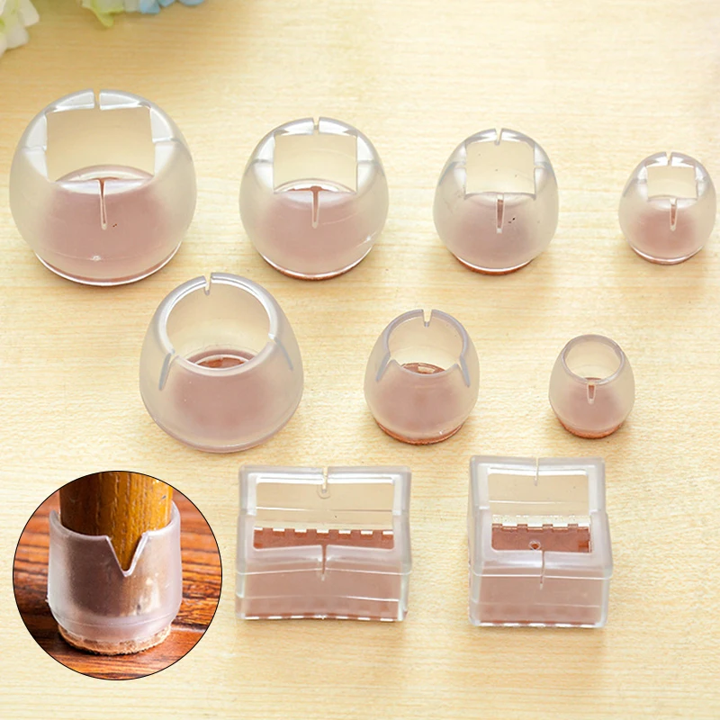 1pc Table Chair Leg Silicone Cover Anti-Slip Floor Protector Pad Transparent Chair Feet Caps Furniture Foot Protector
1pc Table Chair Leg Silicone Cover Anti-Slip Floor Protector Pad Transparent Chair Feet Caps Furniture Foot Protector