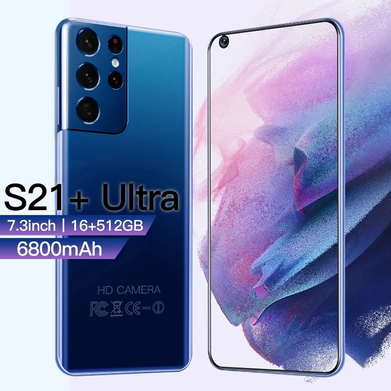 Galay S21 Ultra Smartphone 7.3 Inch Smartphone 16GB + 512GB 6800mAh Unlock Global Version 4G / 5G Android 10.0
Galay S21 Ultra Smartphone 7.3 Inch Smartphone 16GB + 512GB 6800mAh Unlock Global Version 4G / 5G Android 10.0