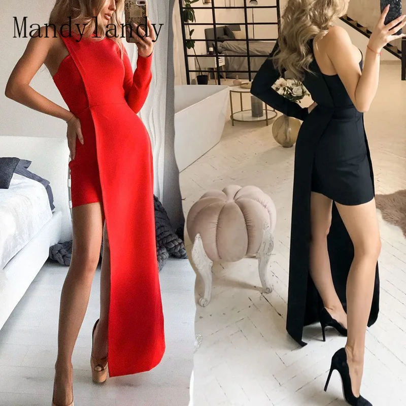 Mandylandy Women's Elegant One Shoulder Dress Ladies Sexy Fashion High Waist Corset Slim Fit Bodycon Dress
Mandylandy Women's Elegant One Shoulder Dress Ladies Sexy Fashion High Waist Corset Slim Fit Bodycon Dress