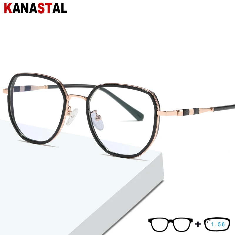 Women Blue Light Blocking Glasses Men TR Metal Polygon Frame Mixed Color Eyewear Prescription Computer Myopia Hyperopia Glasses
Women Blue Light Blocking Glasses Men TR Metal Polygon Frame Mixed Color Eyewear Prescription Computer Myopia Hyperopia Glasses