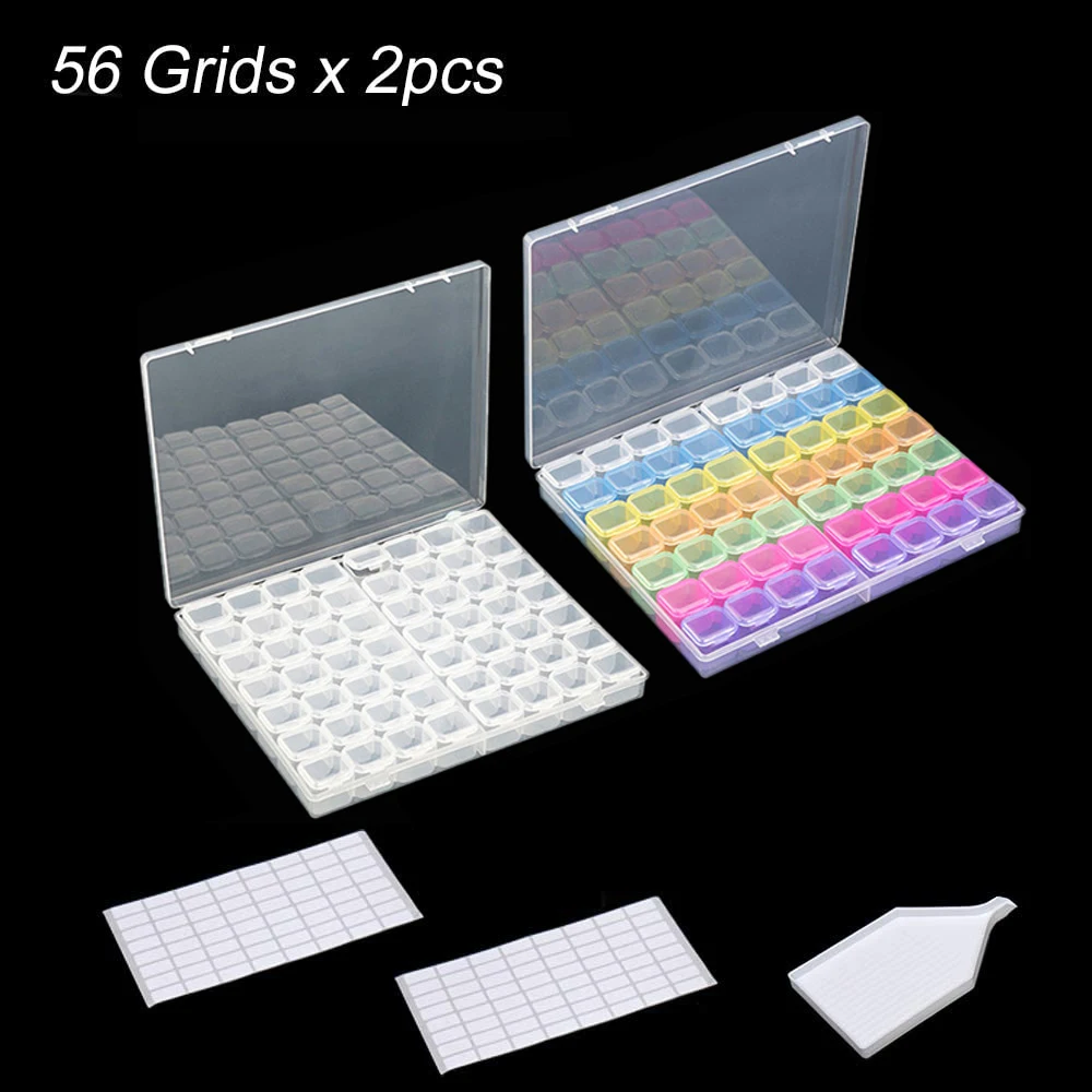 112 Grids Diamond Painting Storage Case, Beads, Diamond Painting full drill new arrivals Storage Organizer, Box with Label Tray 
112 Grids Diamond Painting Storage Case, Beads, Diamond Painting full drill new arrivals Storage Organizer, Box with Label Tray