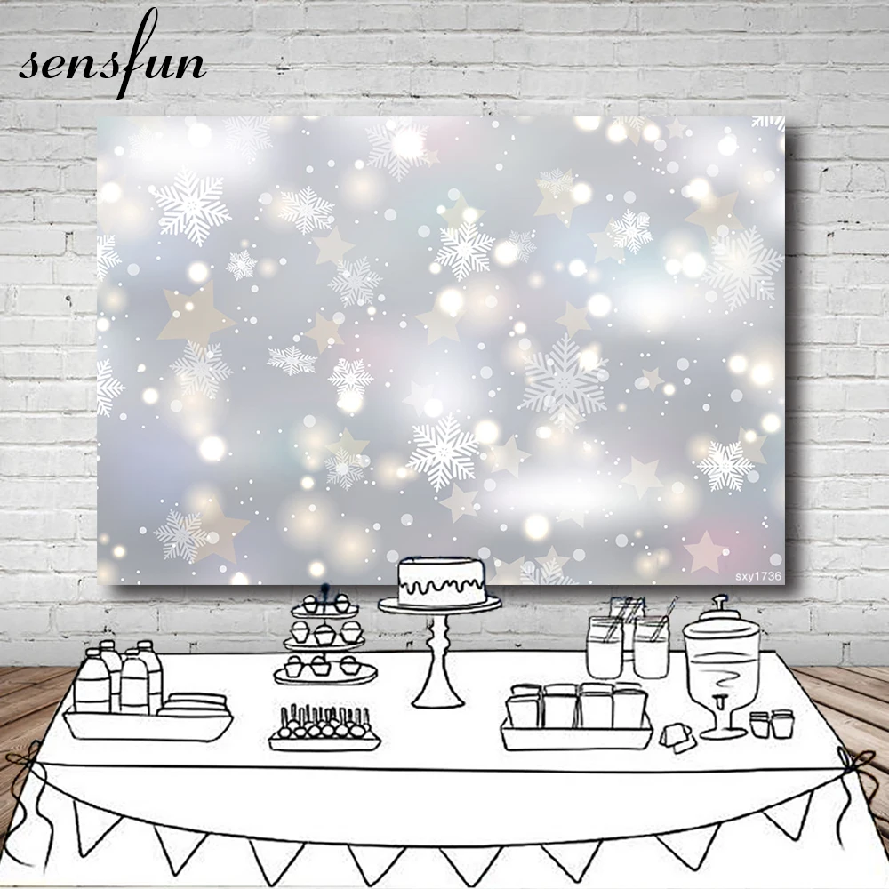 Sensfun Christmas Backdrops For Photo Studio White Snowflake Bokeh Winter Backgrounds For Photo Studio 7x5FT
Sensfun Christmas Backdrops For Photo Studio White Snowflake Bokeh Winter Backgrounds For Photo Studio 7x5FT