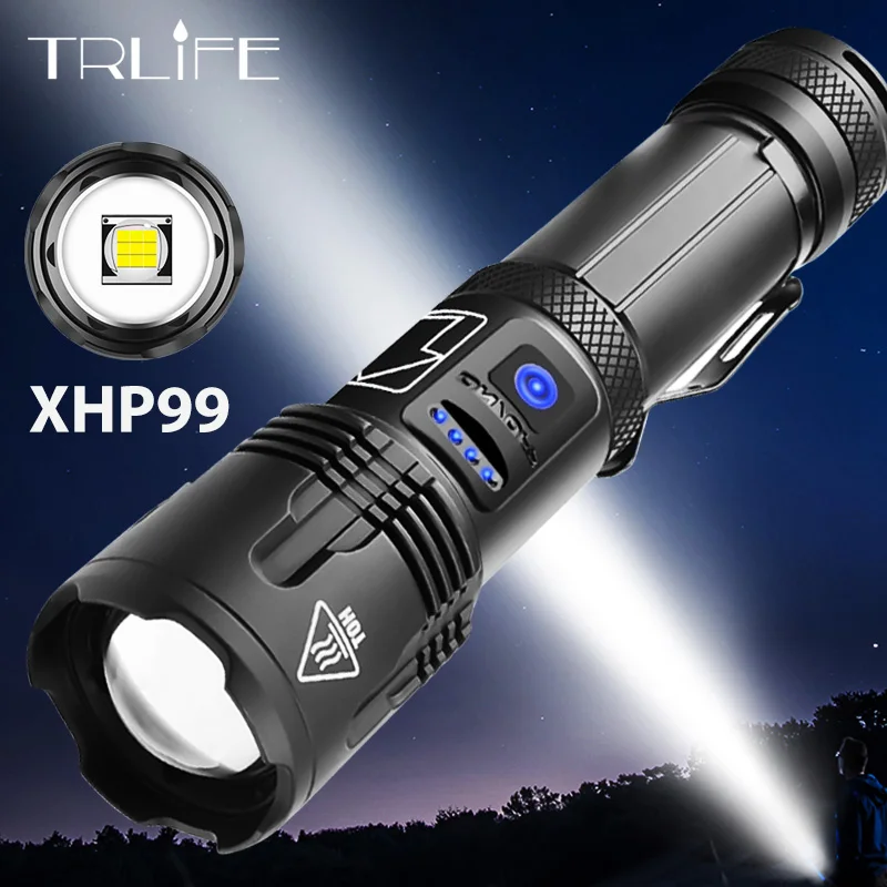 Ультраяркая светодиодная вспышка xhp99, супер-яркий фонарь с подзарядкой от USB, XHP70.2, ручной фонарь 18650, 26650
Ультраяркая светодиодная вспышка xhp99, супер-яркий фонарь с подзарядкой от USB, XHP70.2, ручной фонарь 18650, 26650