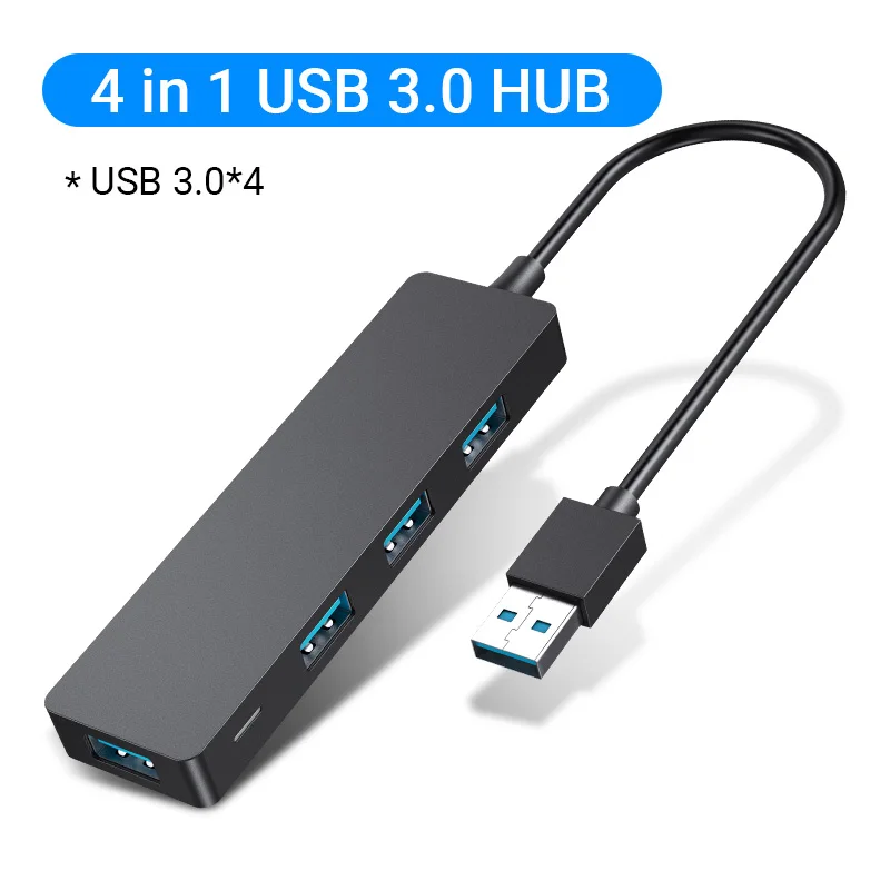 USB Hub 3.0 Multi USB Splitter 4 Port USB 3.0 2.0 with Micro Charge Power for Lenovo Xiaomi Macbook Pro PC Hub USB 3.0 adapter
USB Hub 3.0 Multi USB Splitter 4 Port USB 3.0 2.0 with Micro Charge Power for Lenovo Xiaomi Macbook Pro PC Hub USB 3.0 adapter