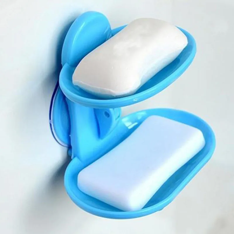 Double Soap Dish Strong Suction Cup Soap Holder Wall Mounted Bunk Water Bath Storage Basket For Kitchen Bathroom Accessories
Double Soap Dish Strong Suction Cup Soap Holder Wall Mounted Bunk Water Bath Storage Basket For Kitchen Bathroom Accessories