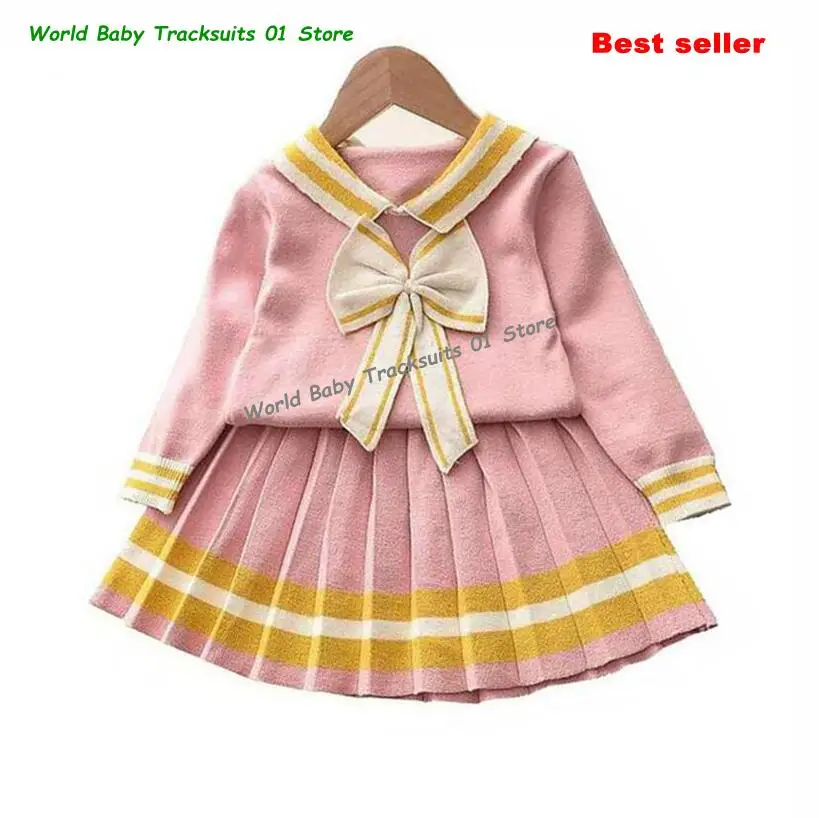 Best Sell Baby Girls Clothing Suit Winter Brand Kids Long Sleeve Sweater Shirt+Skirt 2 Pcs Bow Outfits Bebes Jogging Sportswear
Best Sell Baby Girls Clothing Suit Winter Brand Kids Long Sleeve Sweater Shirt+Skirt 2 Pcs Bow Outfits Bebes Jogging Sportswear