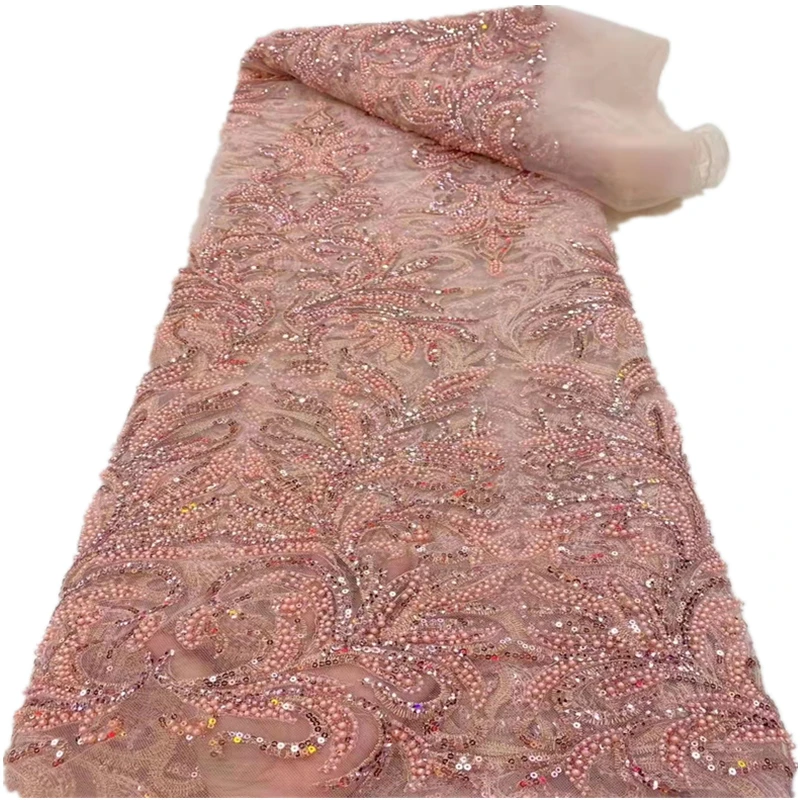 African Lace Fabric 2021 Embroidered Lace Fabrics With Sequins And Beads High Quality French Tulle Lace Fabrics 5 Yards FJ14002
African Lace Fabric 2021 Embroidered Lace Fabrics With Sequins And Beads High Quality French Tulle Lace Fabrics 5 Yards FJ14002